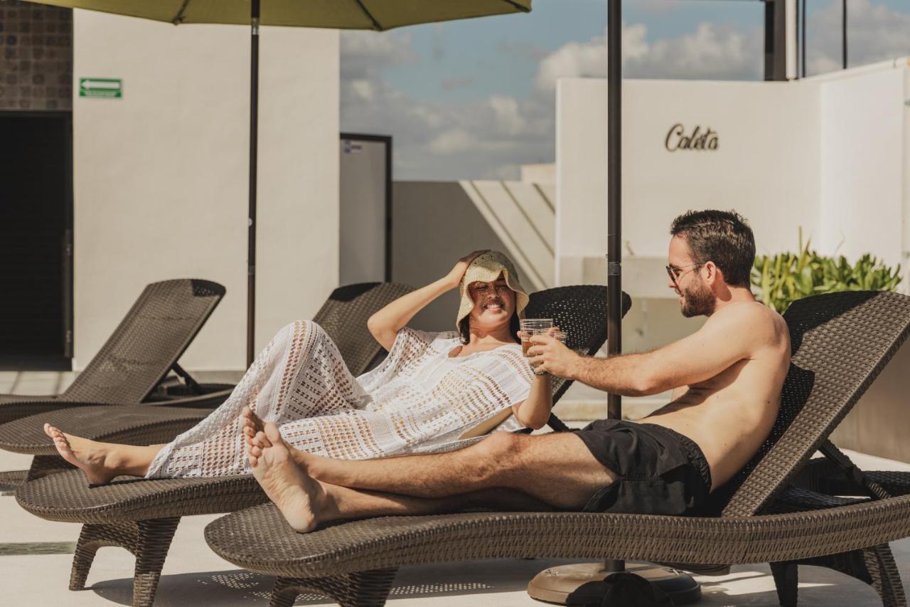 Caleta Hostel Rooftop & Pool Cancún Eksteriør bilde